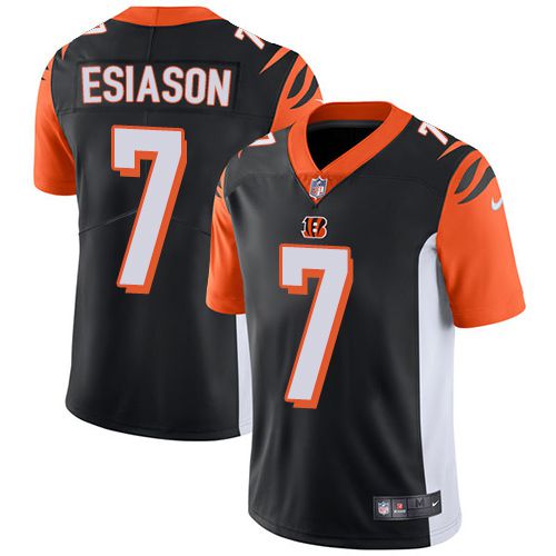 Men Cincinnati Bengals #7 Boomer Esiason Nike Black Limited NFL Jersey->cincinnati bengals->NFL Jersey